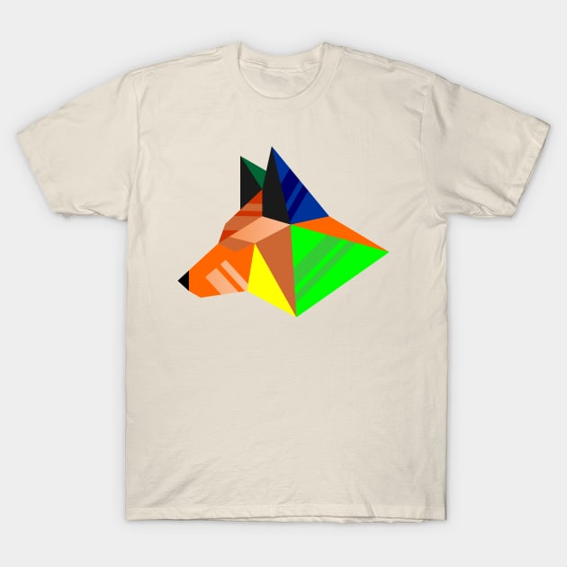 Rainbow Fox T-Shirt by Gvsarts